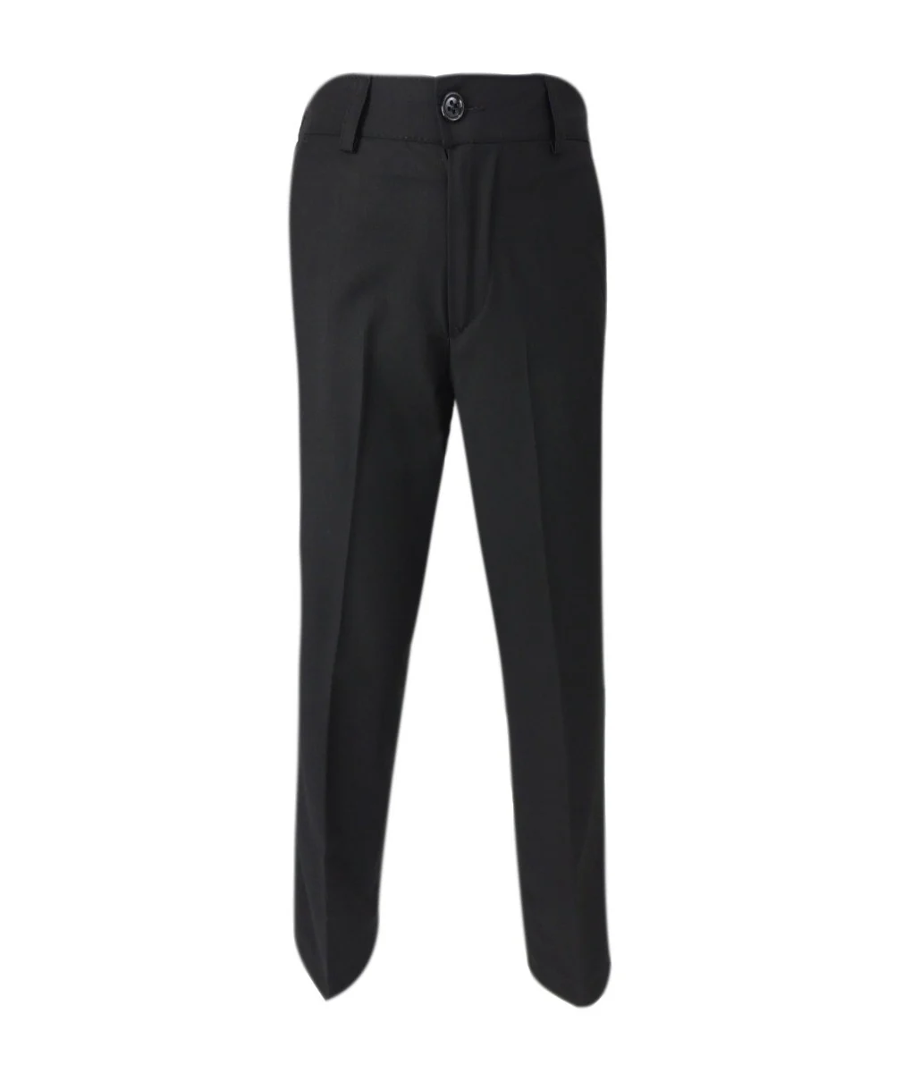 Boys Piping Textured Suit - MATTEO - Burgundy - Image 5