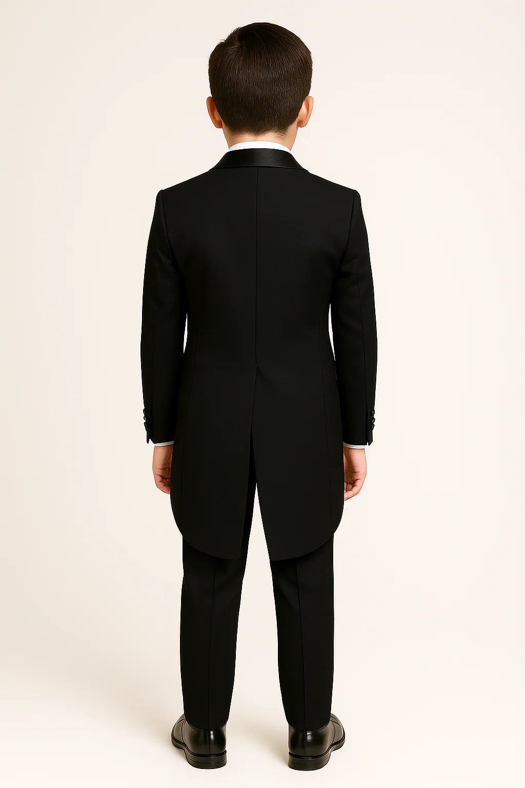 Boys Black Morning Tailcoat Suit Set - Black - Image 3