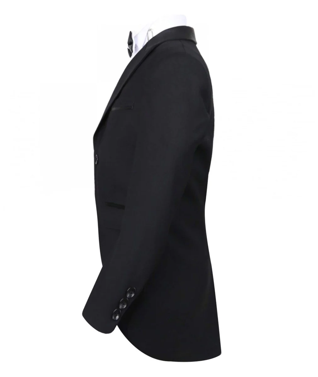 Boys Black Morning Tailcoat Suit Set - Black - Image 6