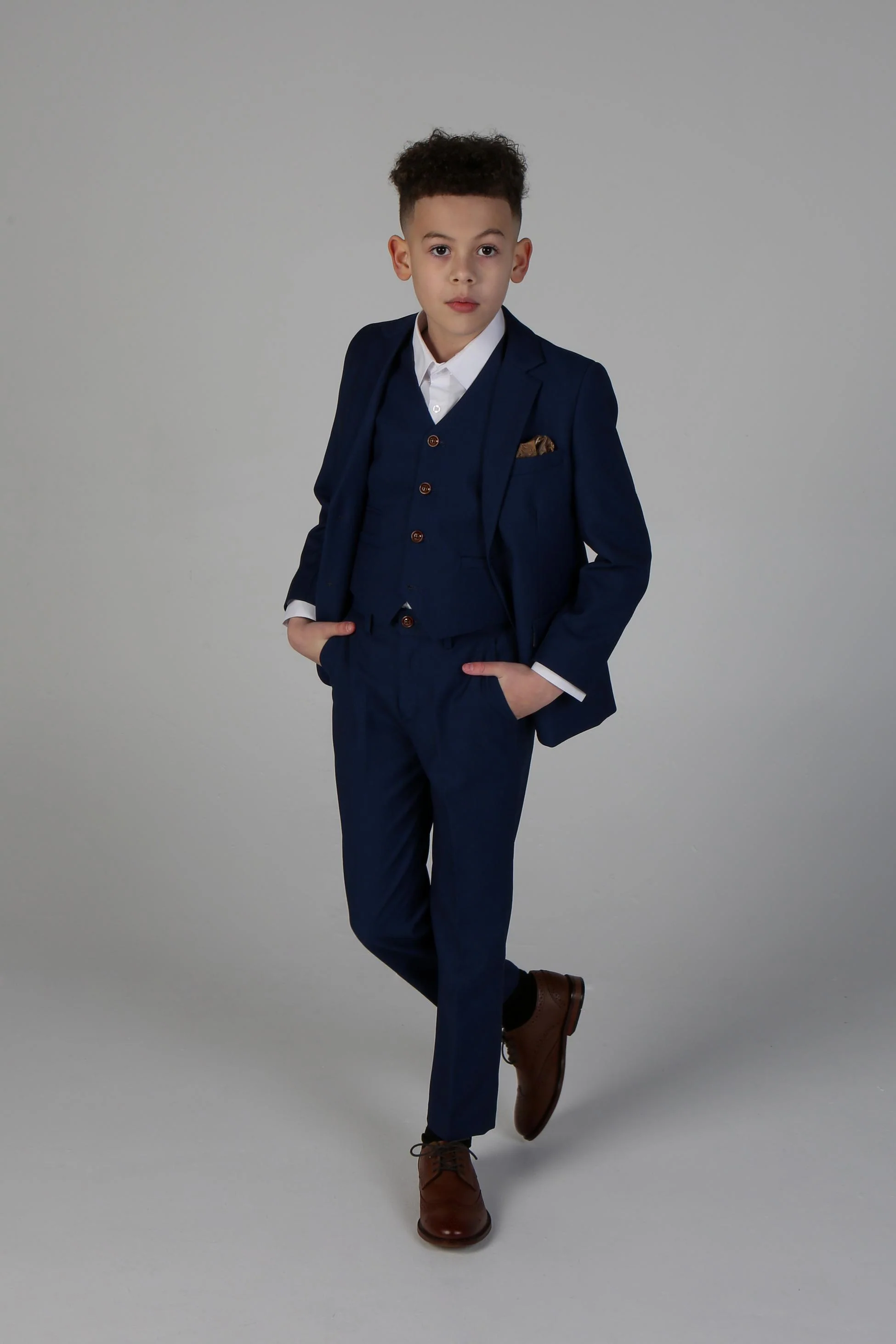 Boys Tailored Fit Suit - MAYFAIR - Royal Blue - Image 2