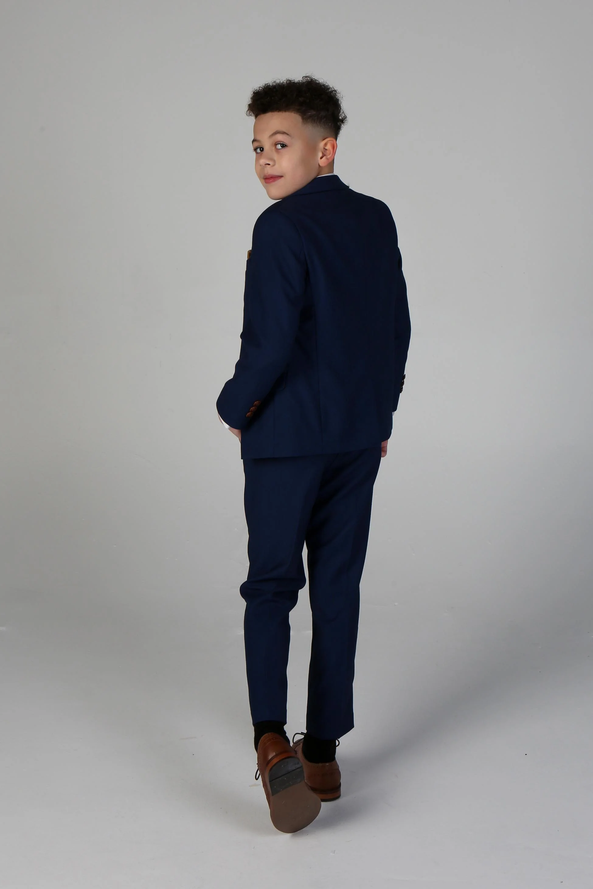 Boys Tailored Fit Suit - MAYFAIR - Royal Blue - Image 4