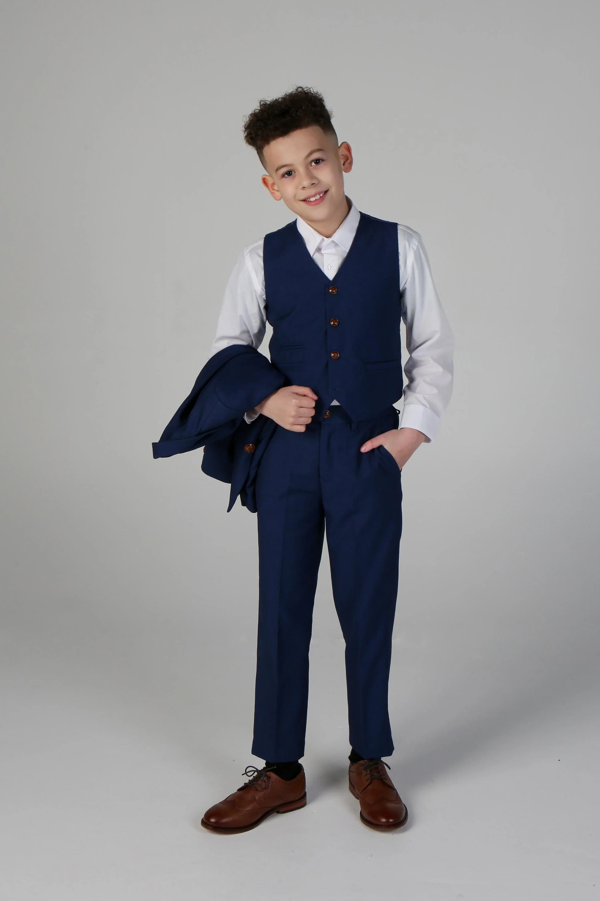 Boys Tailored Fit Suit - MAYFAIR - Royal Blue - Image 5