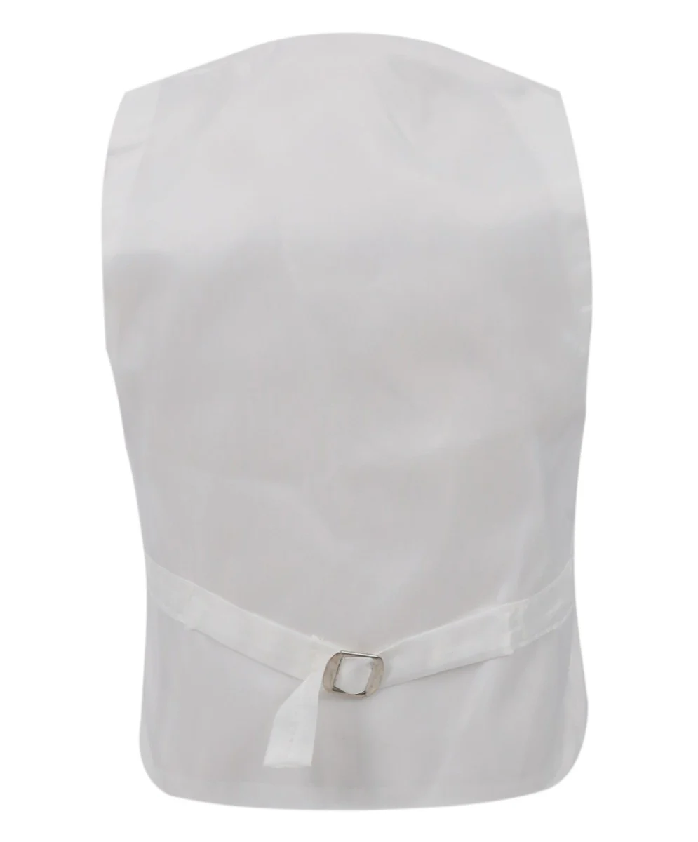 Boys Floral Patterned White Tuxedo Suit Set - RICHARD - White - Image 7