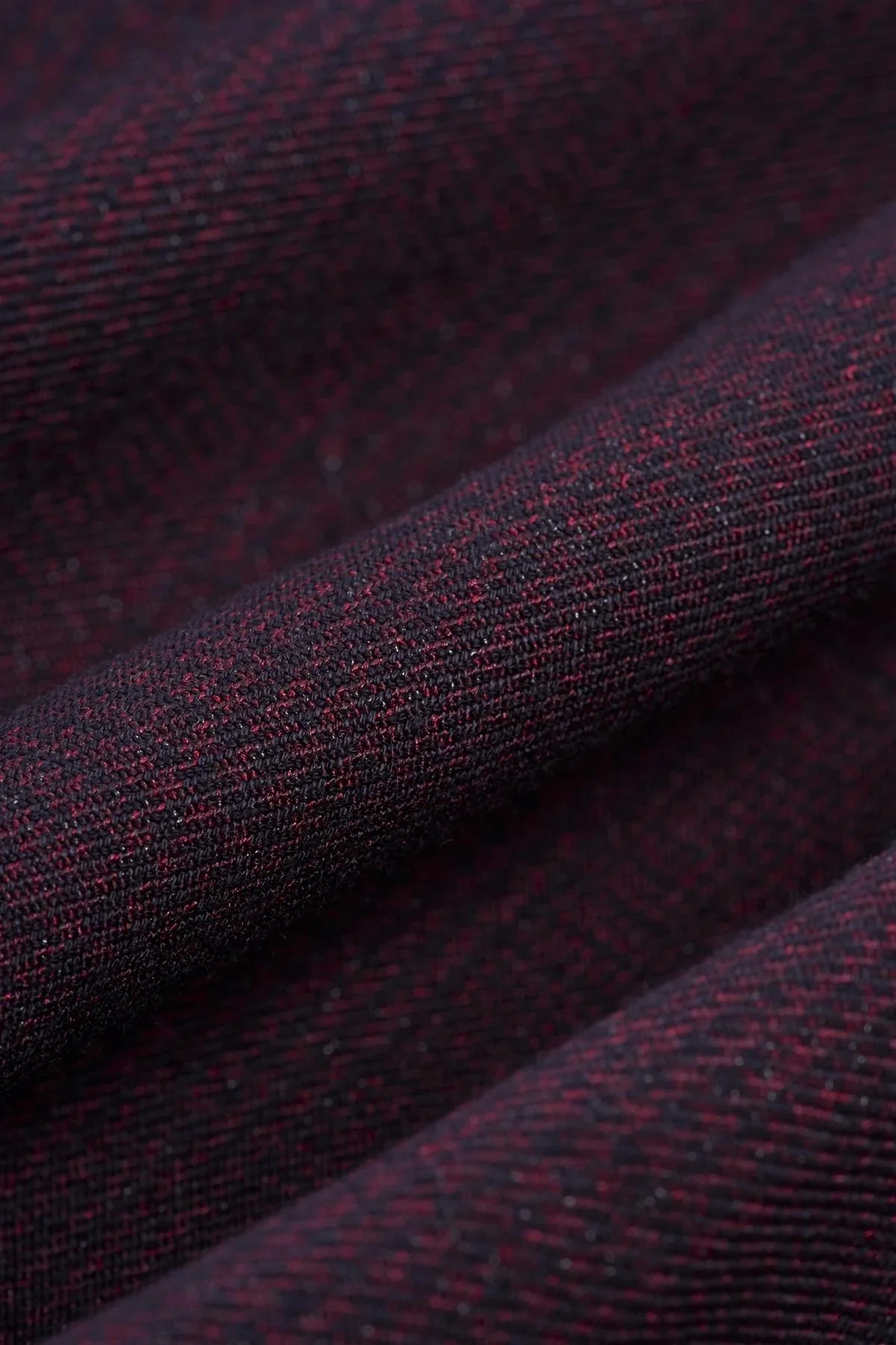 Boys 3-Piece Tweed Glen Check Slim Fit Suit - CARIDI - Wine - Image 10
