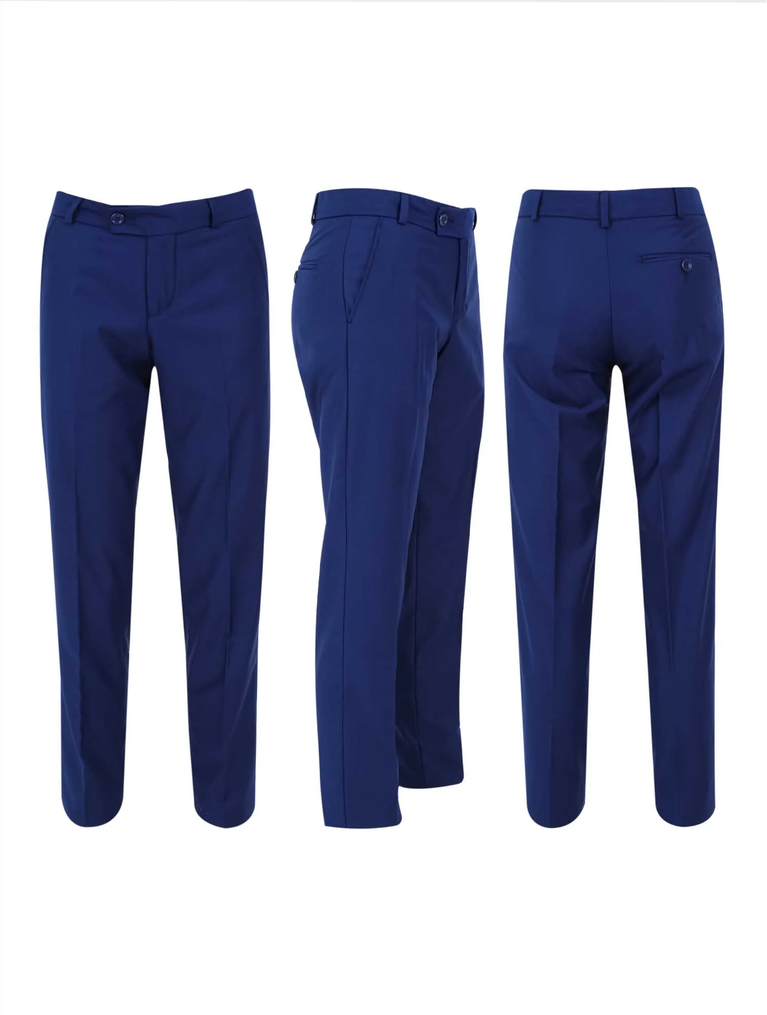 Boys Tuxedo Suit - Corduroy Velvet Waistcoat & shawl lapel - White- Navy Blue - Image 7