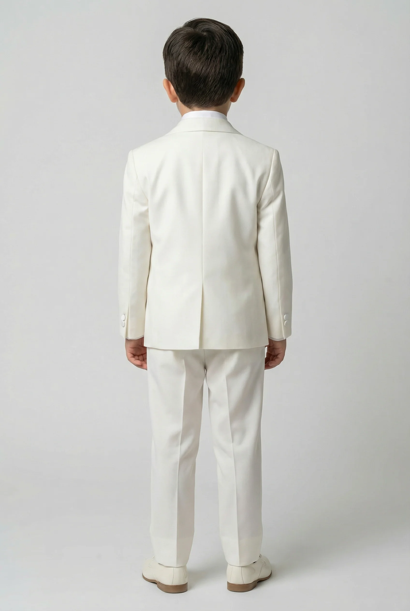 Boys Tuxedo Suit Set - Ivory - Image 3