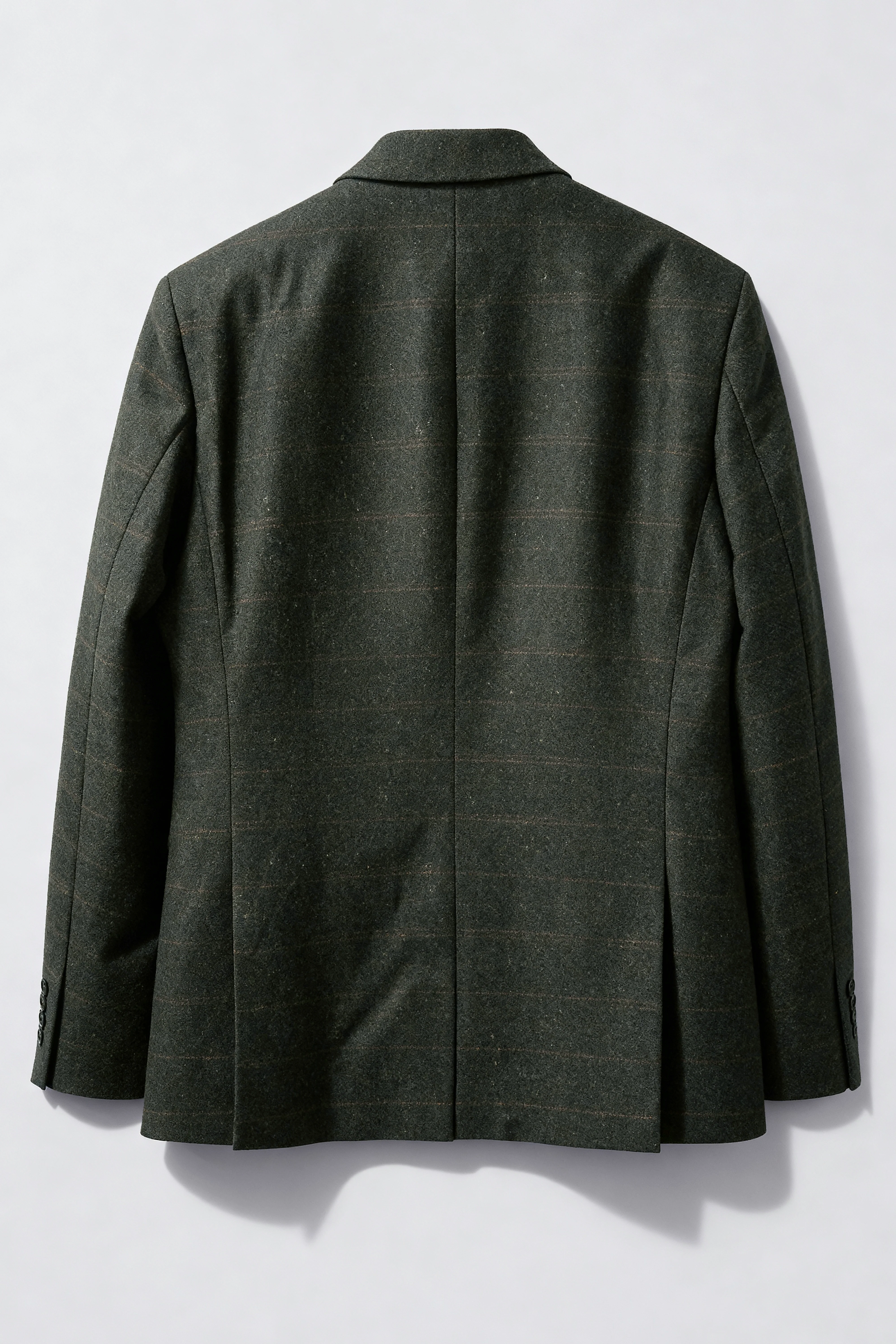Boys 3-Piece Wool Tweed Windowpane Check Suit - Joshua - Forest Green - Image 12