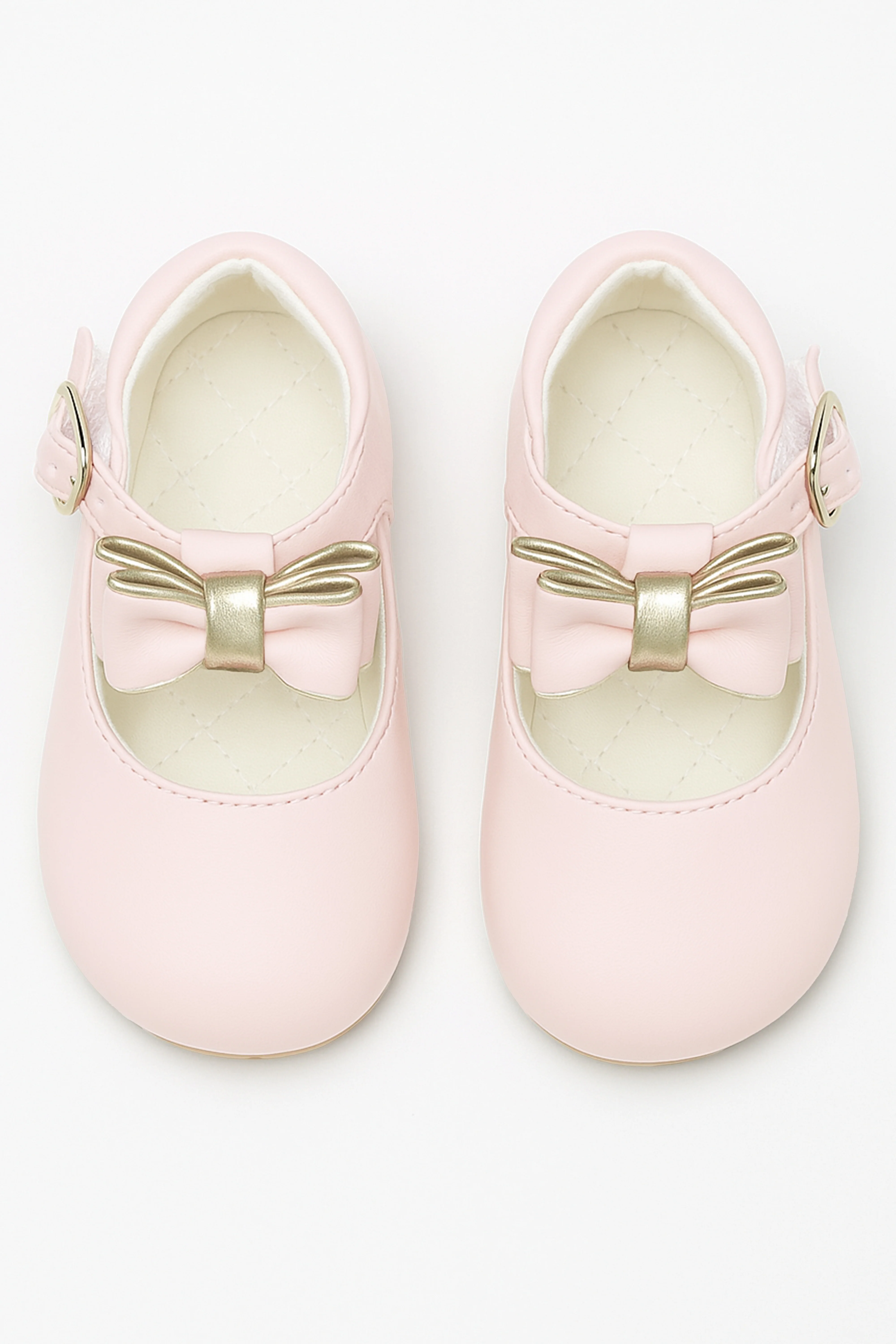 Chic Baby Girls Bow Buckle Shoes - SKY - Pink - Image 2