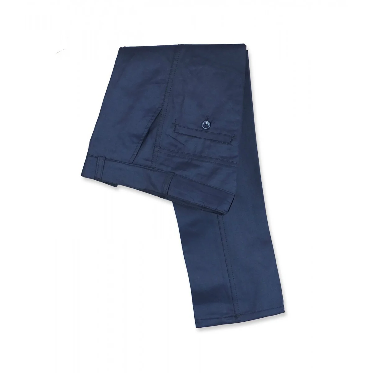 Boys Herringbone Windowpane Wool Suit - Navy Blue - Image 5