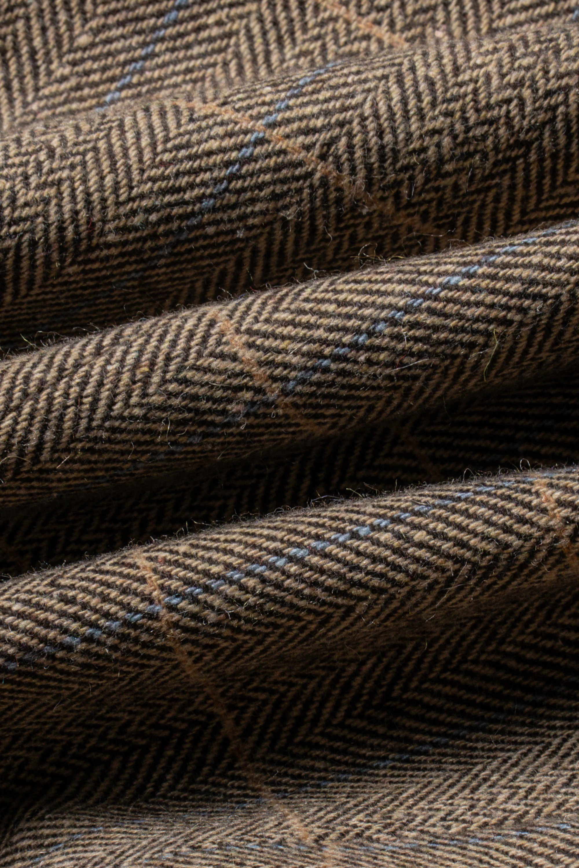 Father & Son Matching Herringbone Windowpane Check Tweed 3-Piece Suit Set - Albert Brown - Image 12