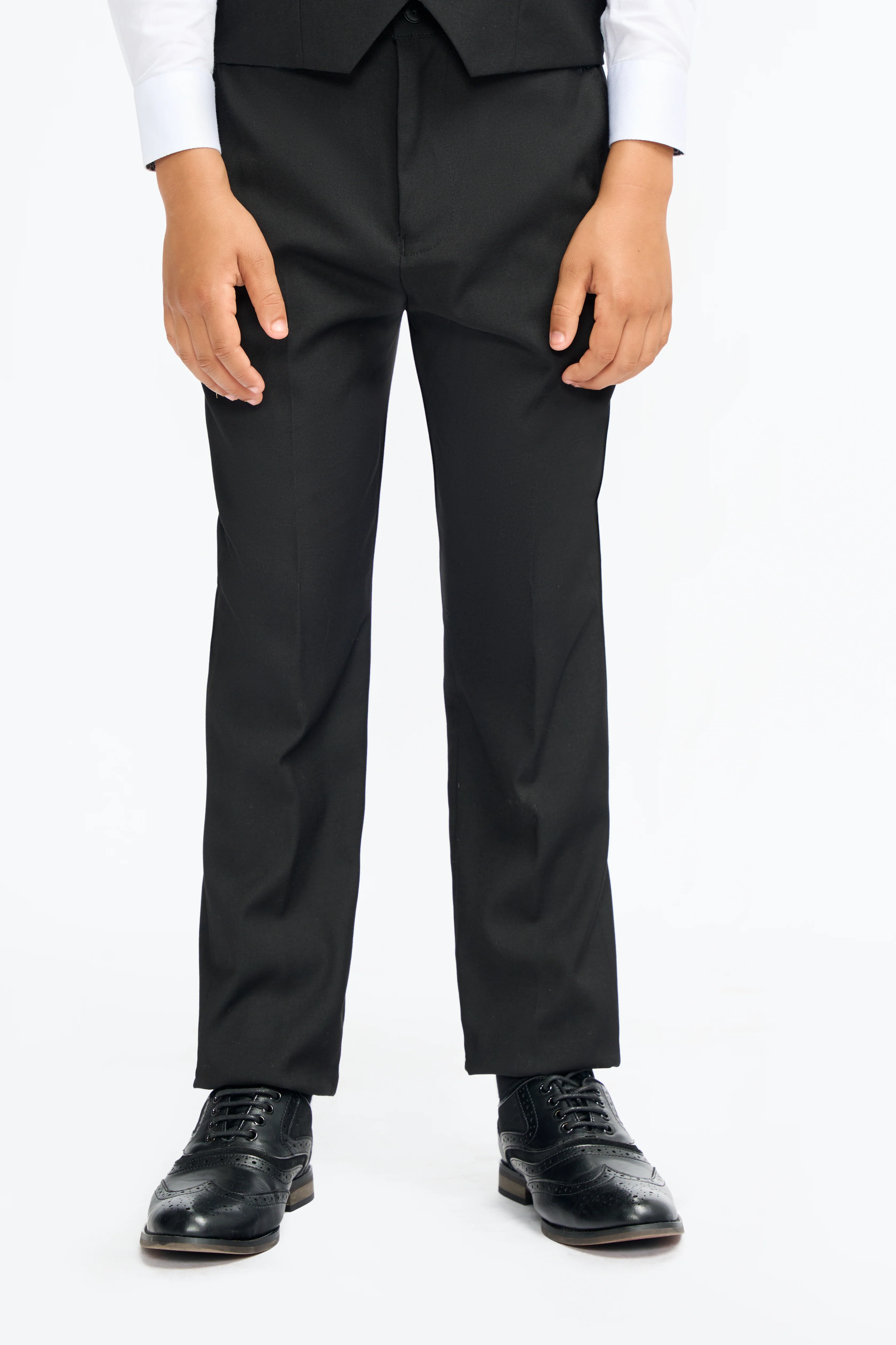 Father & Son Matching Slim Fit 3-Piece Suit Set - Malibu Black - Image 17
