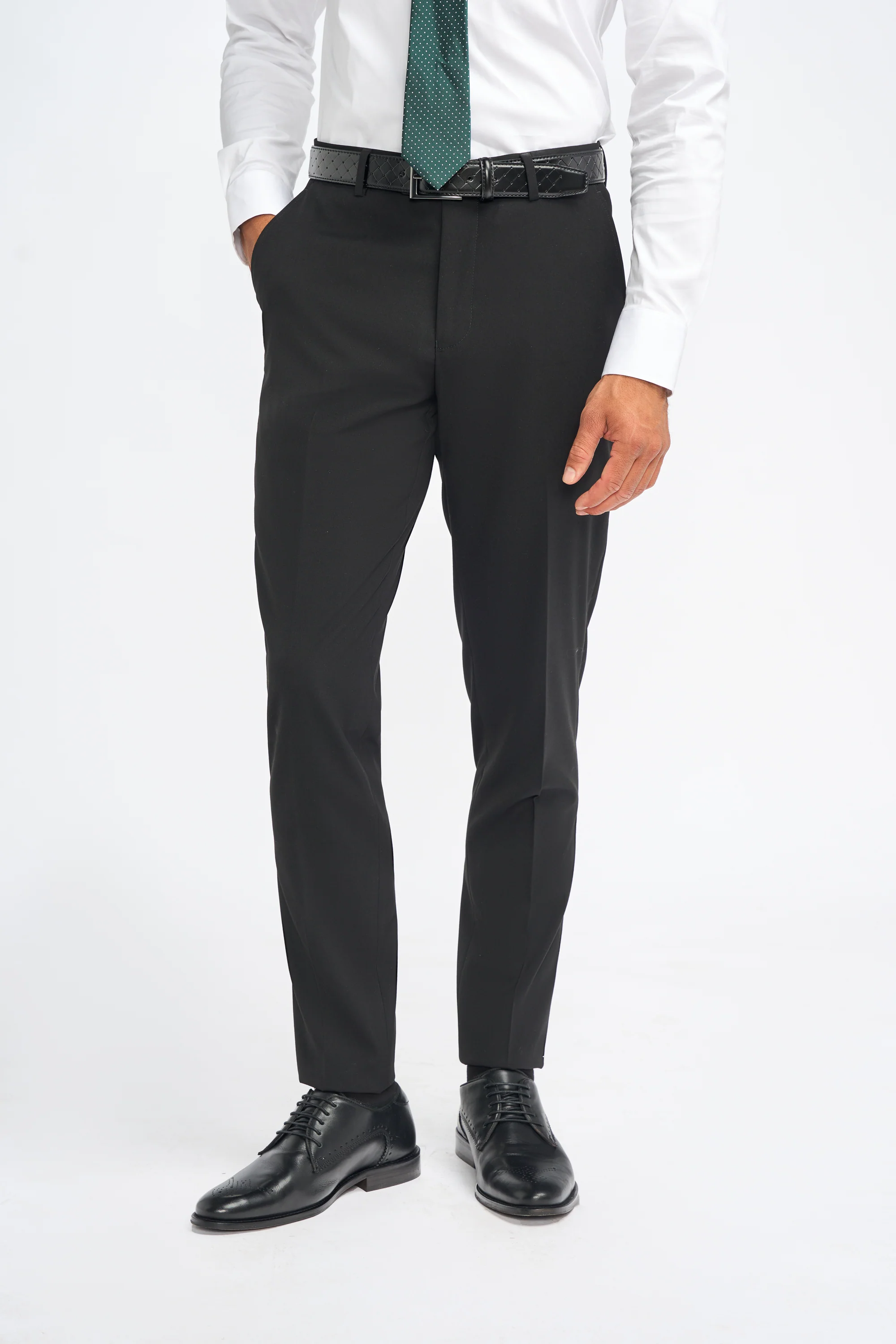 Father & Son Matching Slim Fit 3-Piece Suit Set - Malibu Black - Image 8