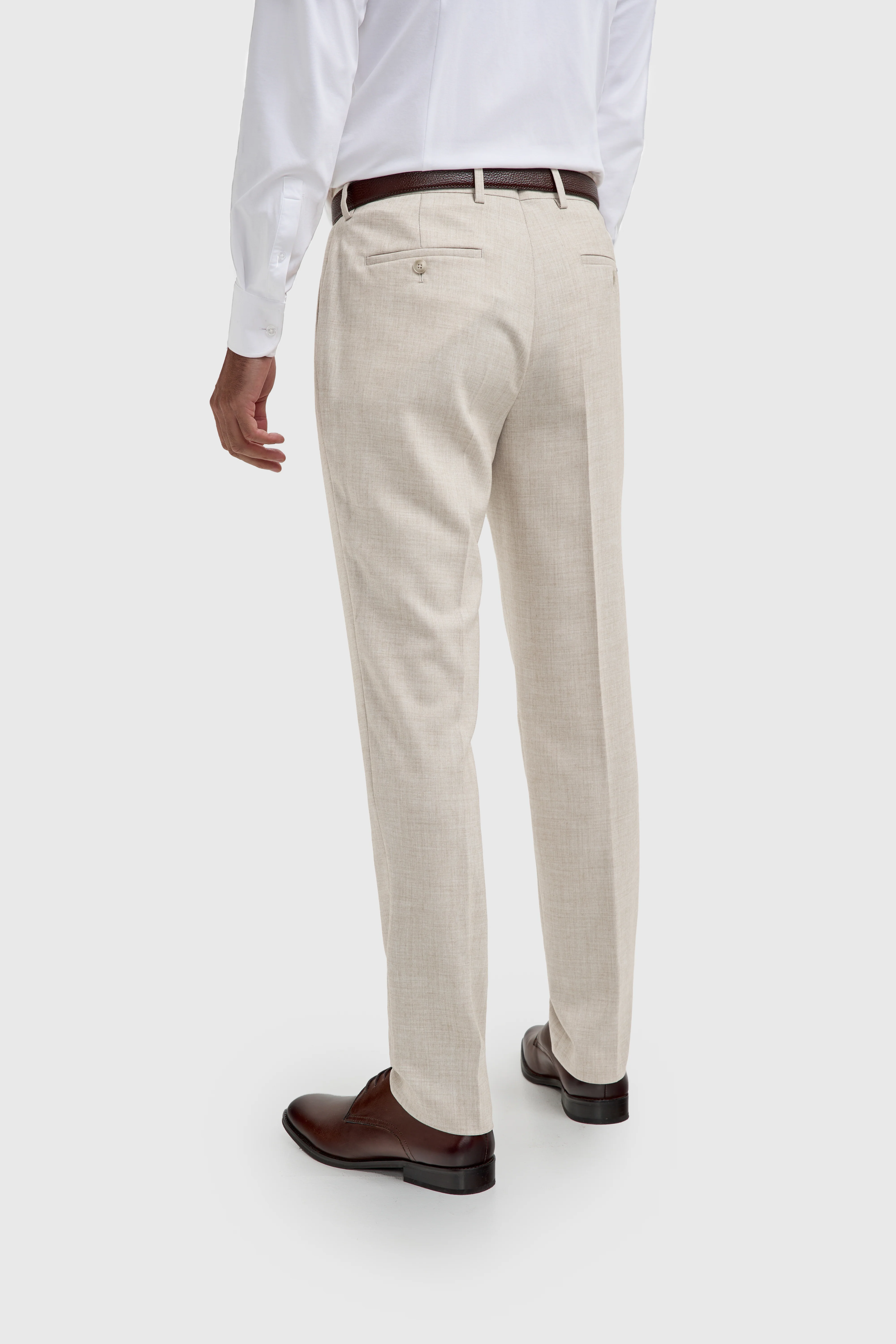 Father & Son Matching Slim Fit 3-Piece Suit Set - Malibu - Beige - Image 8