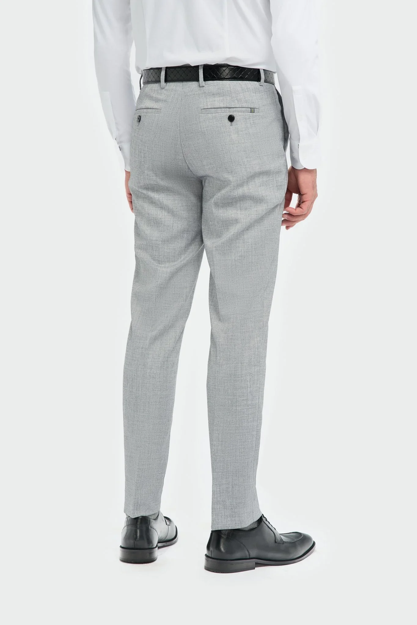 Father & Son Matching Slim Fit 3-Piece Suit Set - Malibu Grey - Image 8