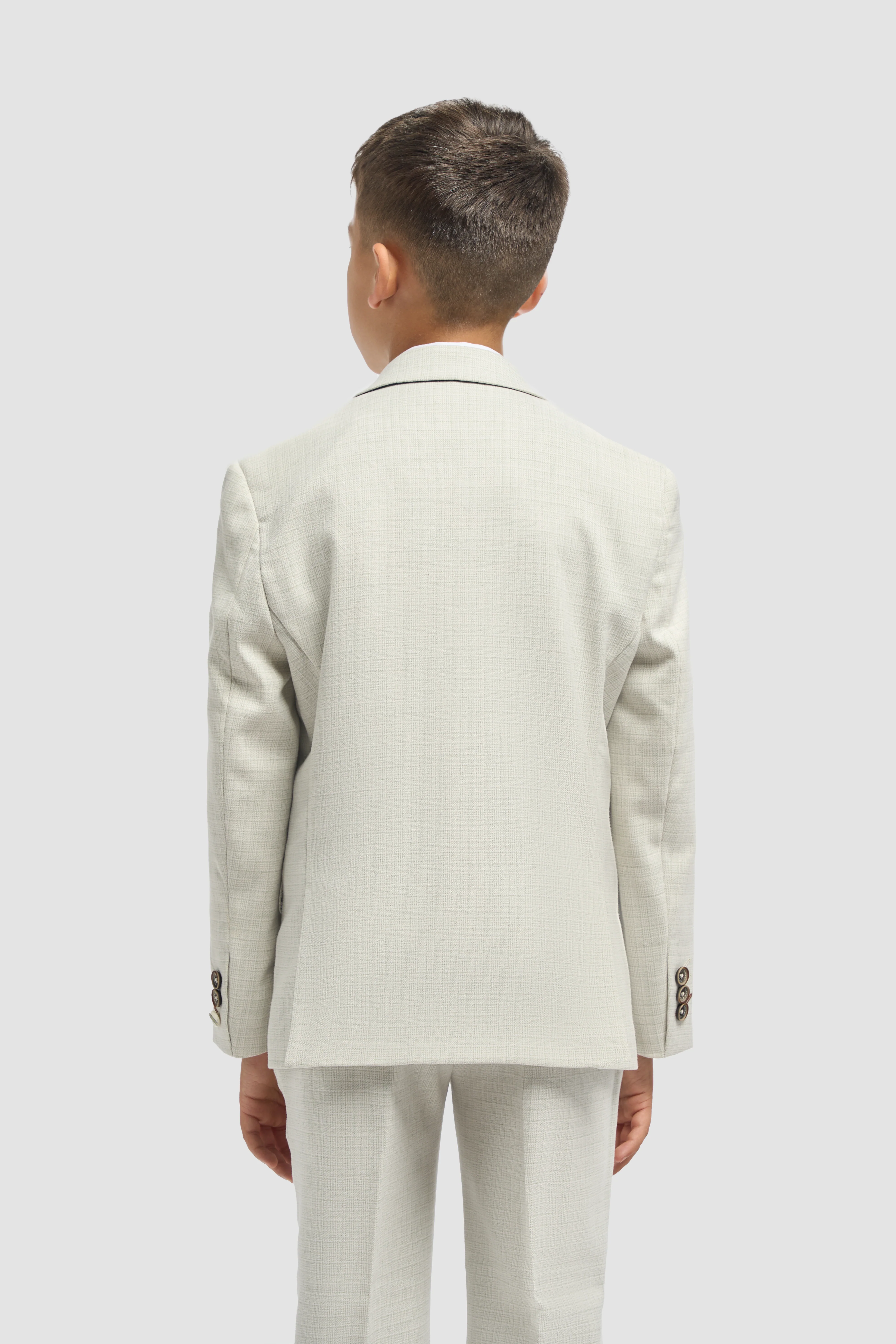 Father & Son Matching Textured 3-Piece Suit Set - Tropez Sage - Image 10