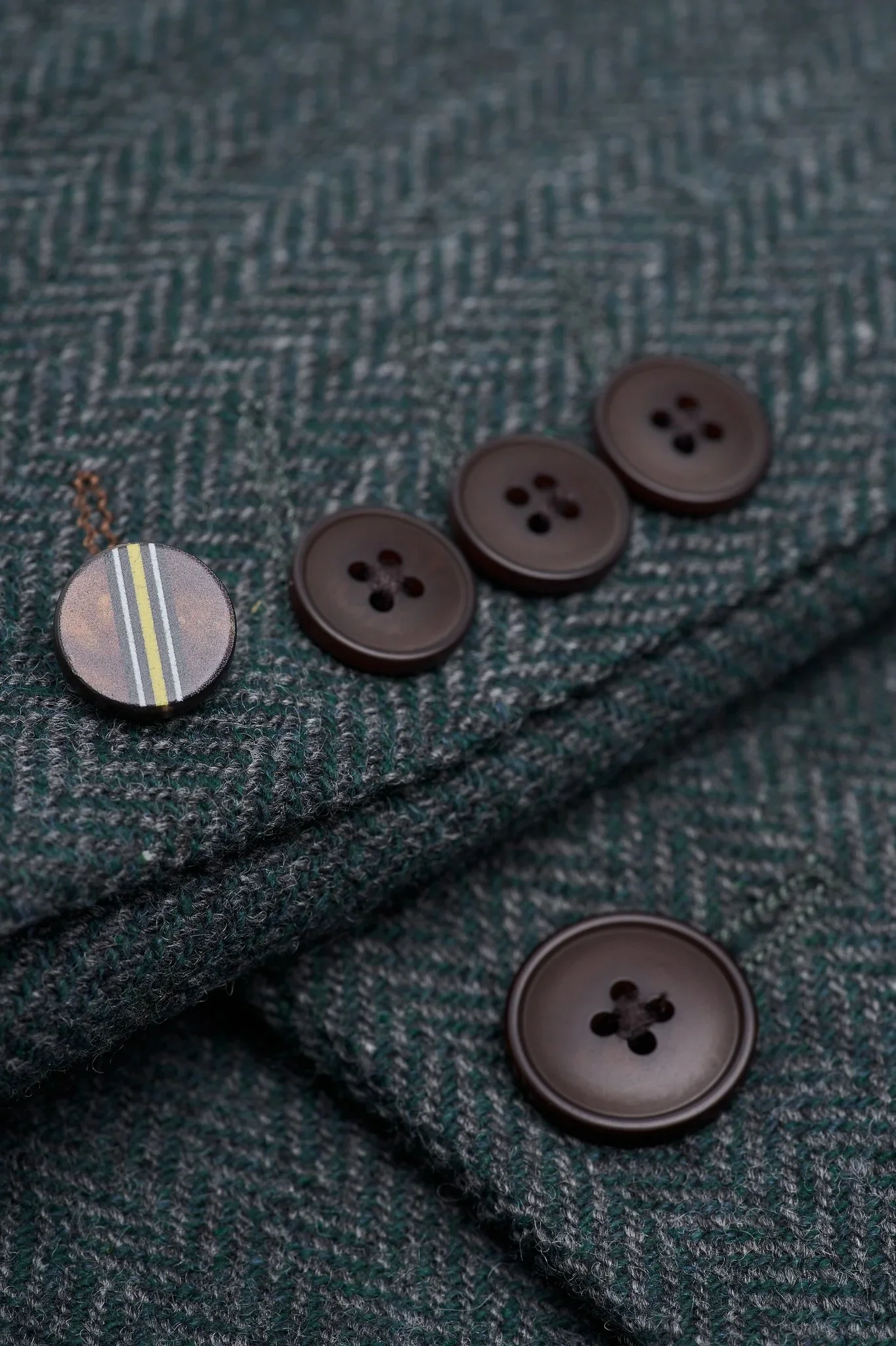 Father & Son Matching Wool Herringbone 3-Piece Suit Set - Thomas - Lush Green - Image 15