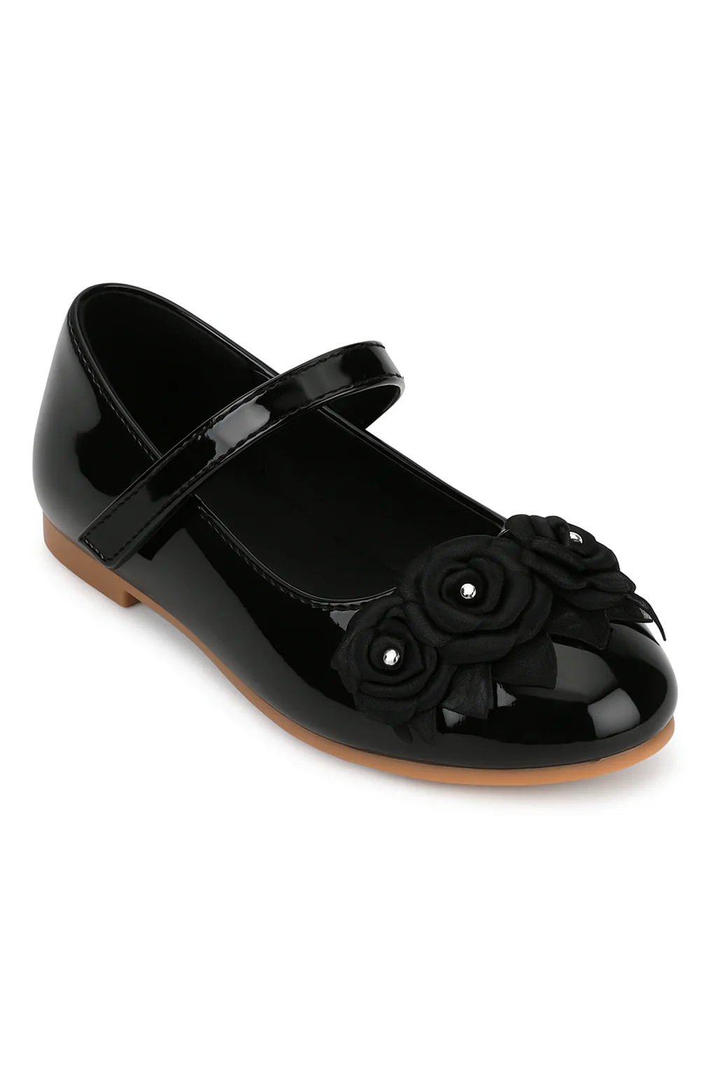 Flower Girls Mary Jane Formal Patent Shoes - Black