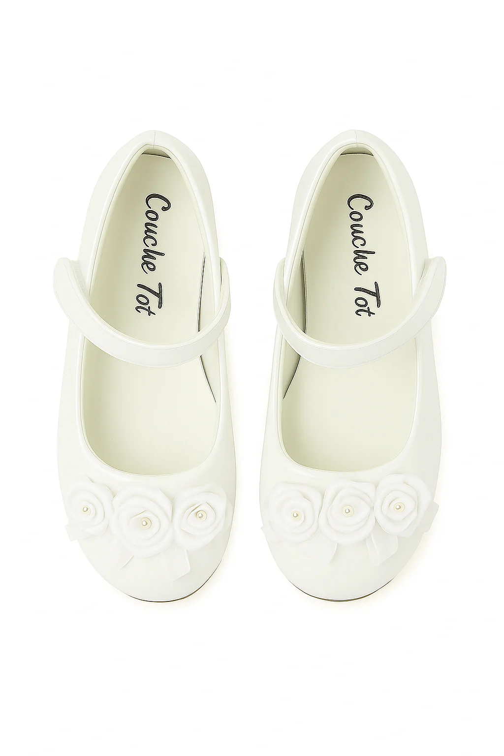 Flower Girls Mary Jane Formal Patent Shoes - Ivory - Image 2