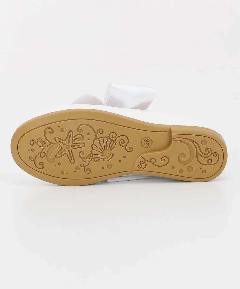 Girls White Flat Patent Mary Jane Shoes - ELENA - White - Image 7