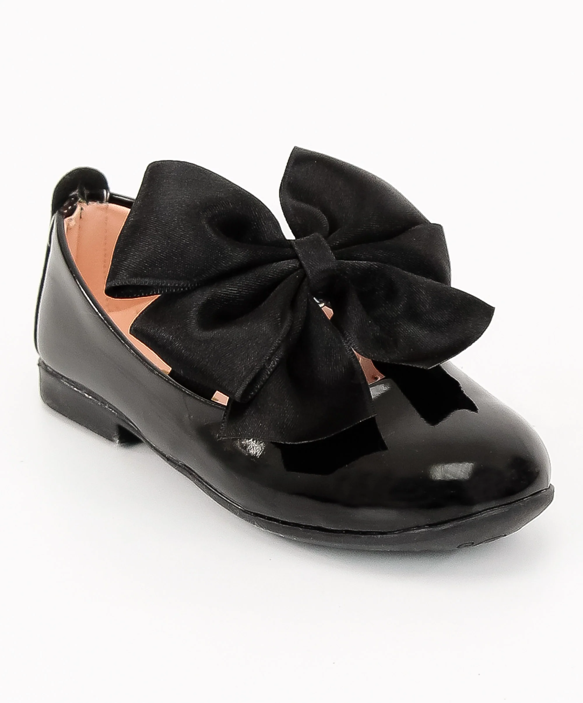 Girls Patent Flat Mary Jane Shoes - ELENA - Black - Image 3