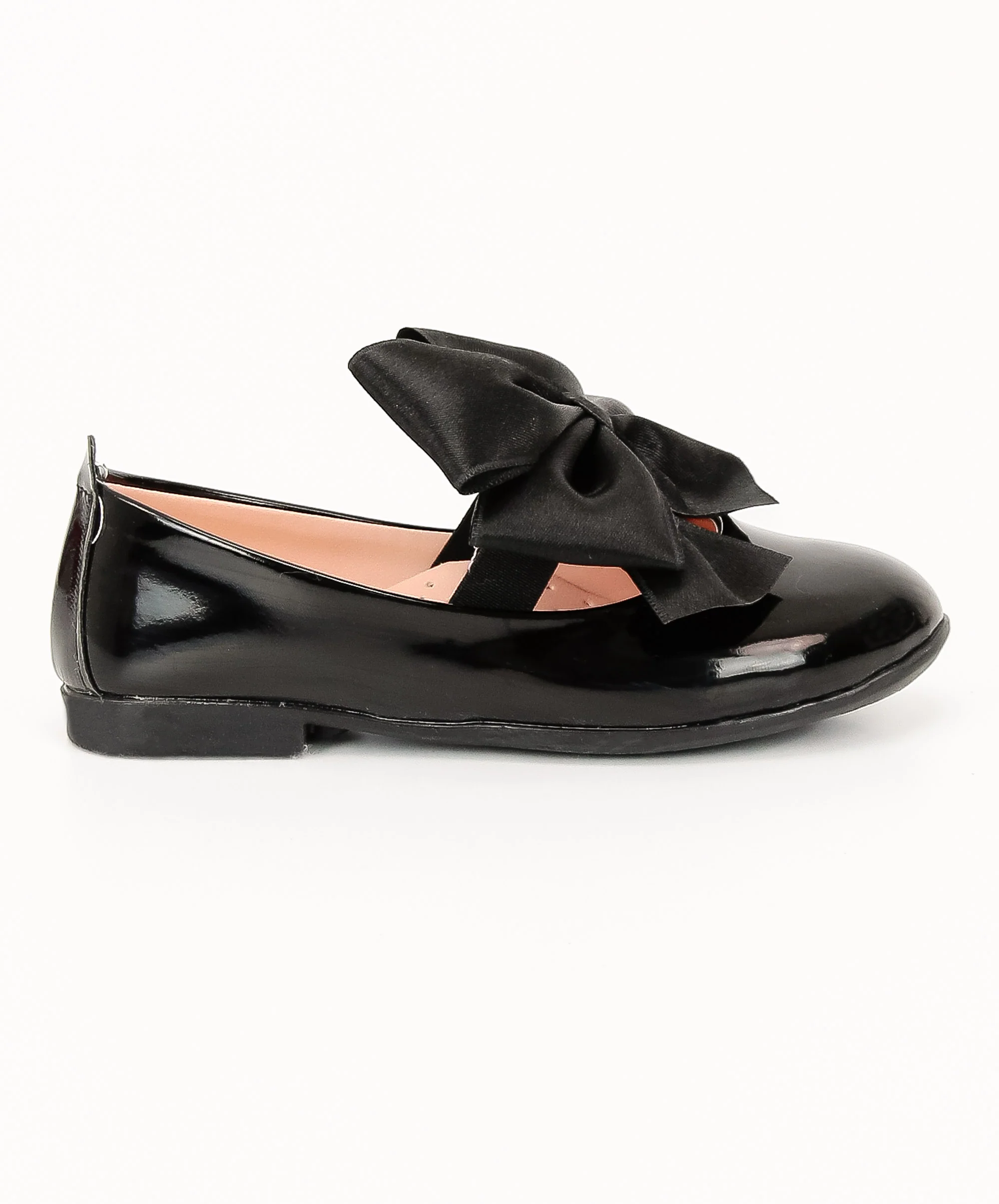 Girls Patent Flat Mary Jane Shoes - ELENA - Black - Image 4