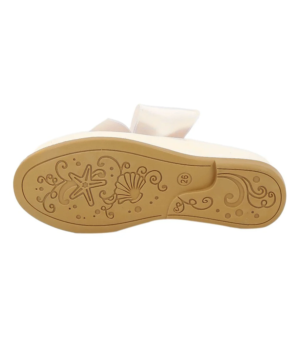 Girls Patent Flat Mary Jane Shoes - ELENA - Pearl Ivory - Image 7
