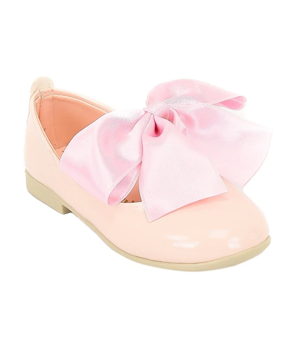 Girls Patent Flat Mary Jane Shoes - ELENA - Pink - Image 3