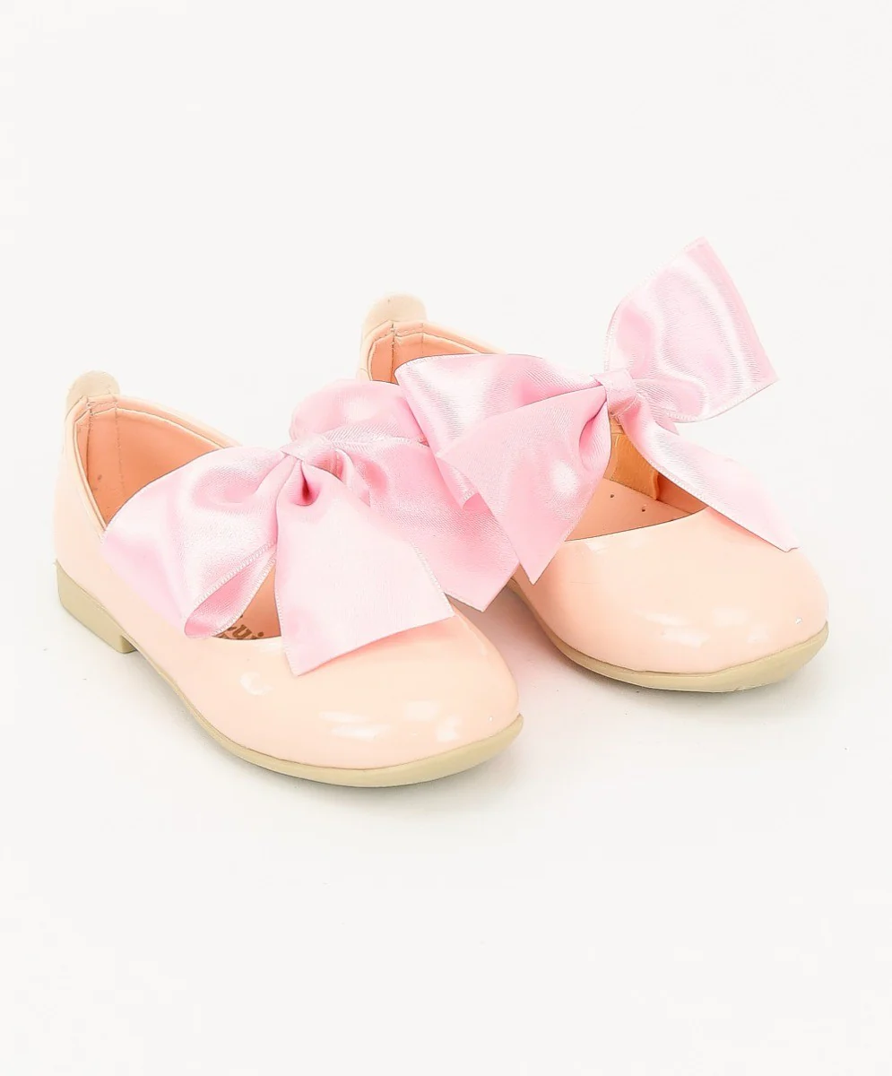 Girls Patent Flat Mary Jane Shoes - ELENA - Pink - Image 4