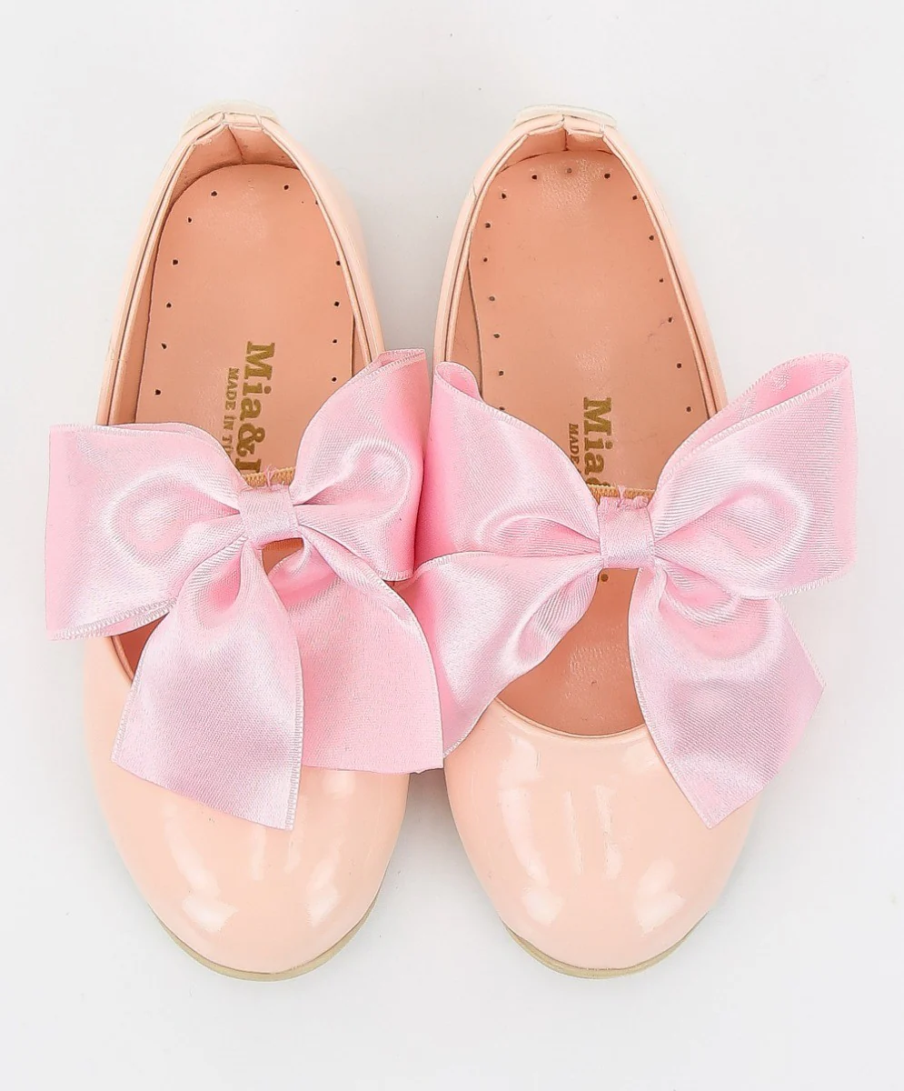 Girls Patent Flat Mary Jane Shoes - ELENA - Pink - Image 5
