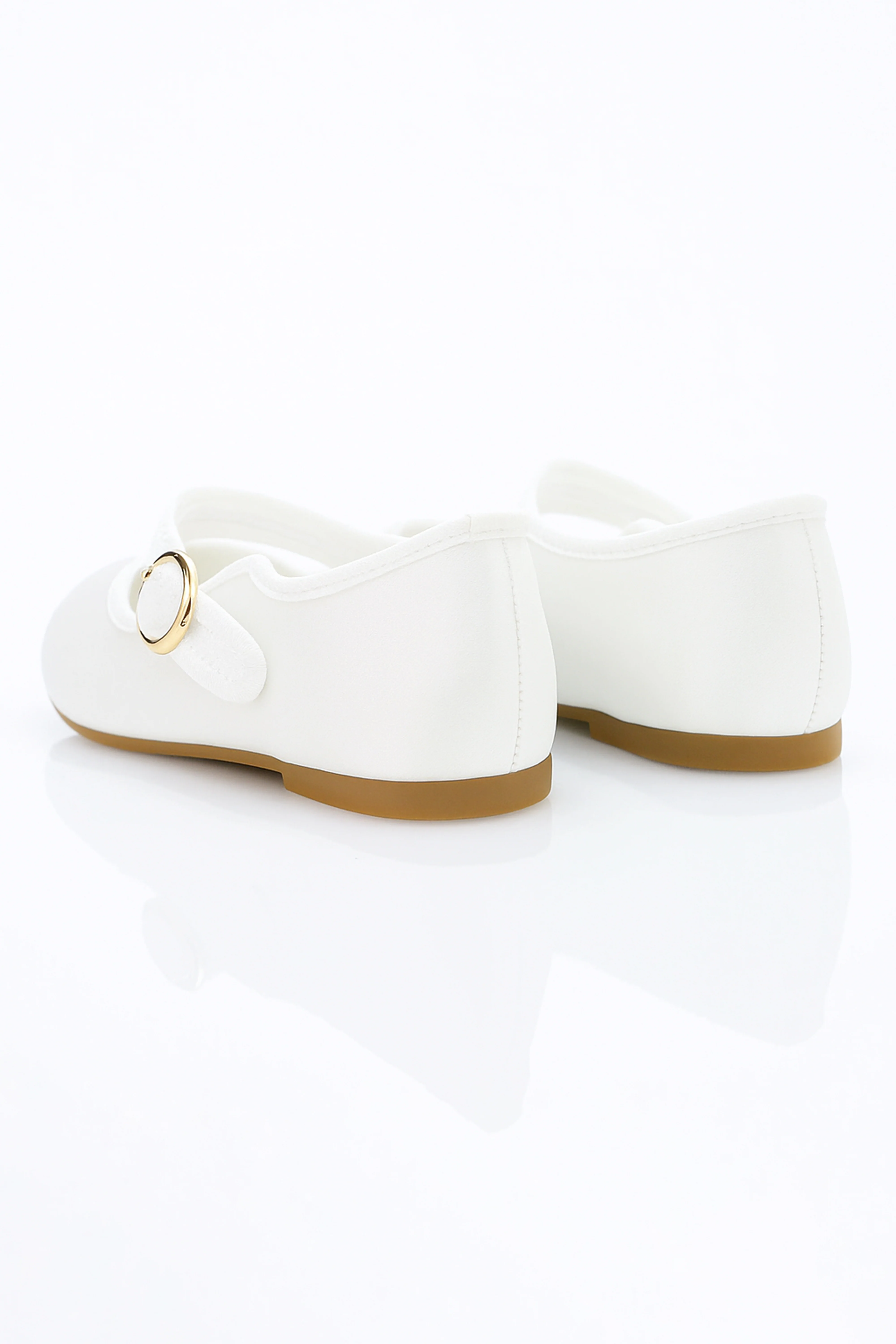 Girls' Communion Satin Mary Jane Shoes - HANA - Ivory - Image 4
