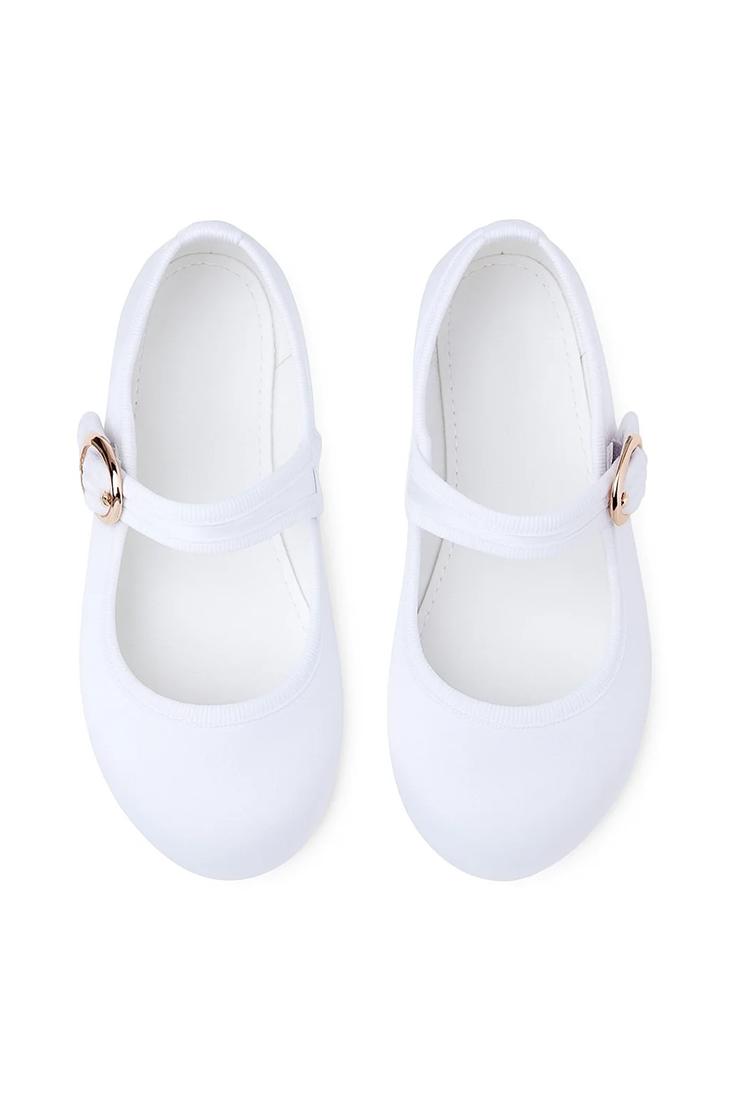 Girls' Communion Satin Mary Jane Shoes - HANA - White - Image 2