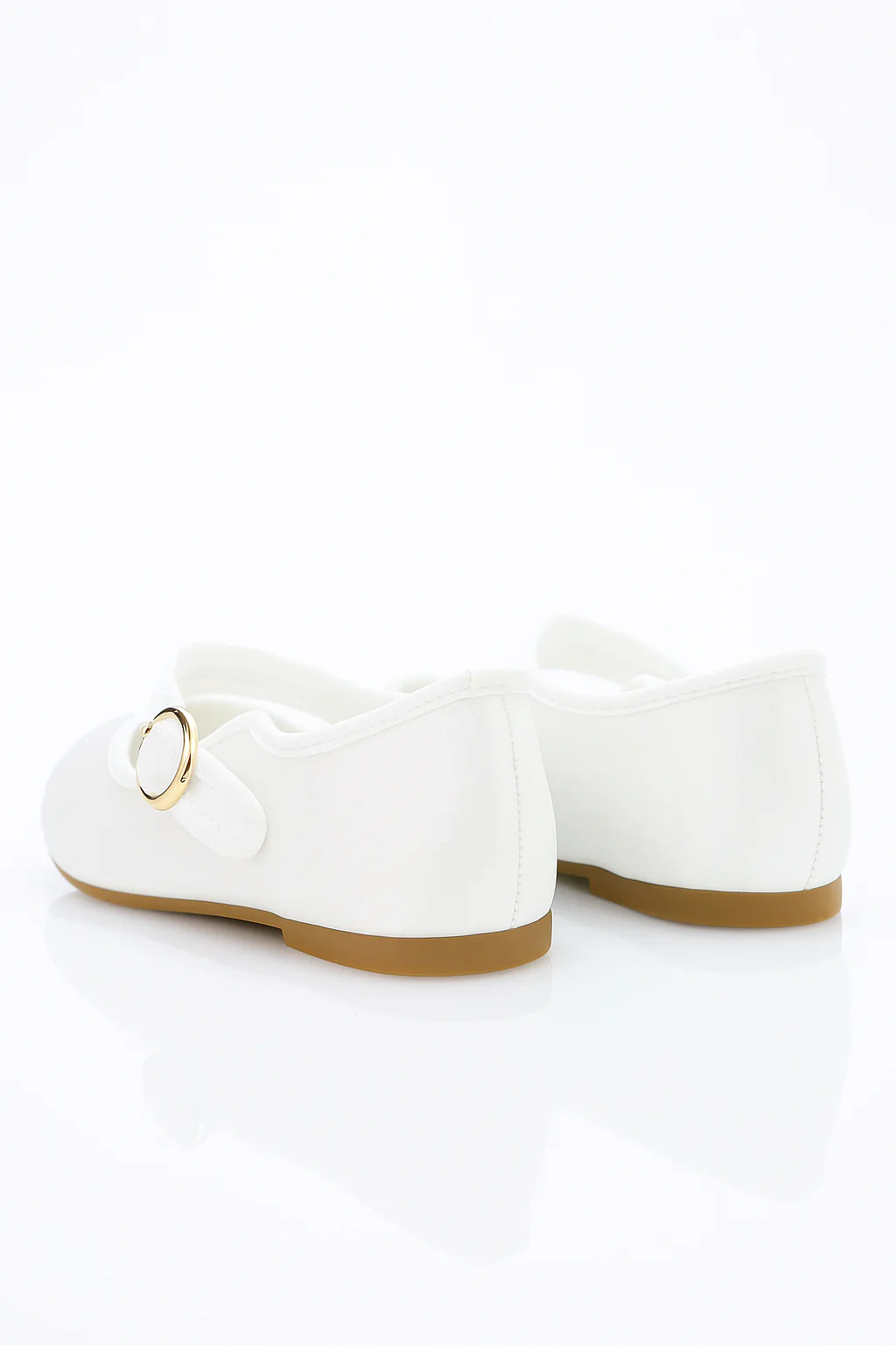 Girls' Communion Satin Mary Jane Shoes - HANA - White - Image 4