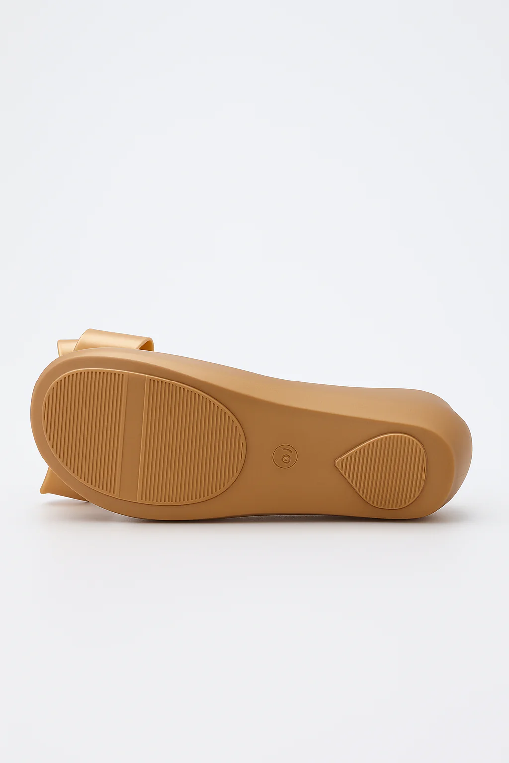 Girls Jelly Bow Shoes – ROXY - Brown - Gold - Image 4