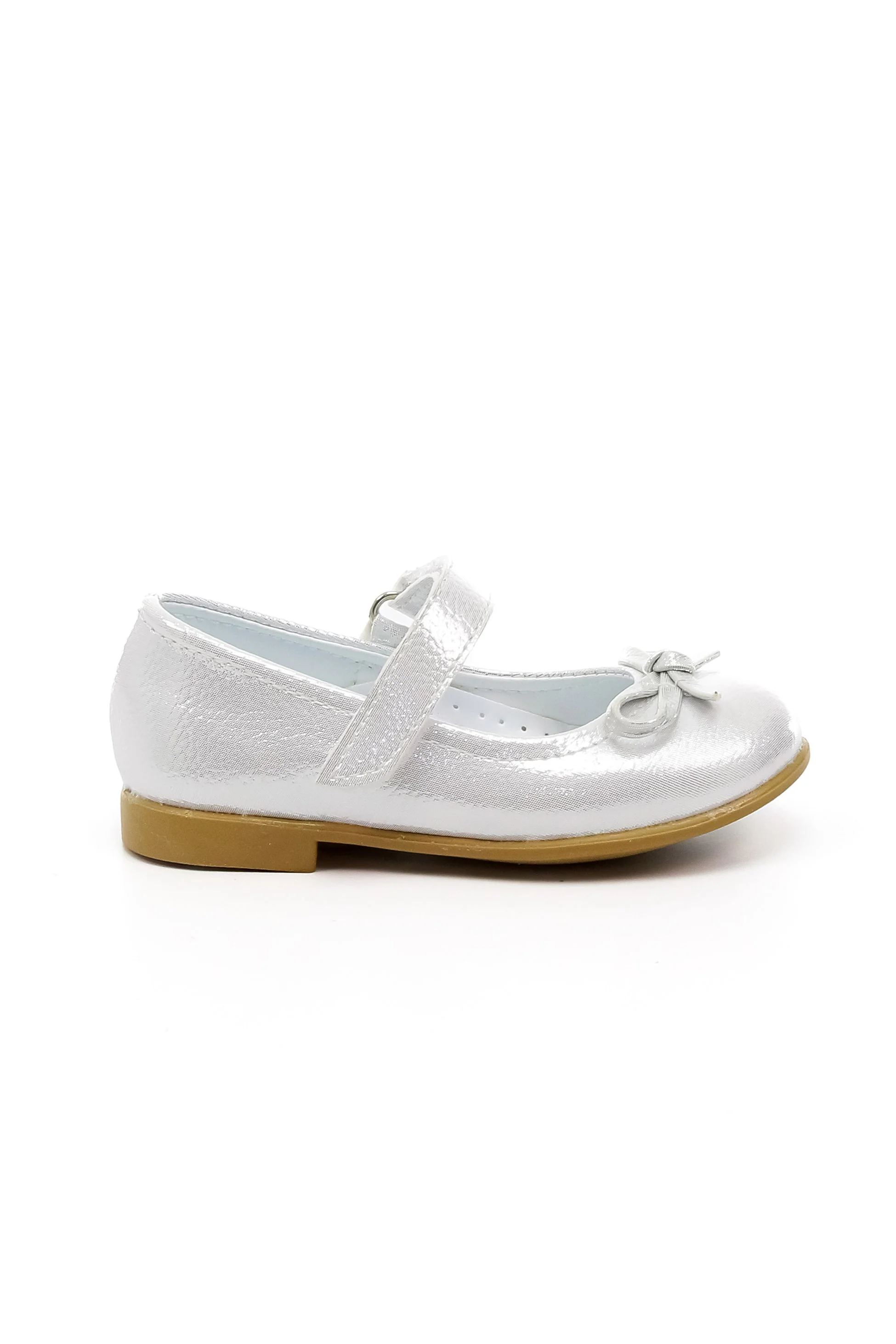 Girls Mary Jane Flat Dress Shoes - ANNA - Silver - Image 4
