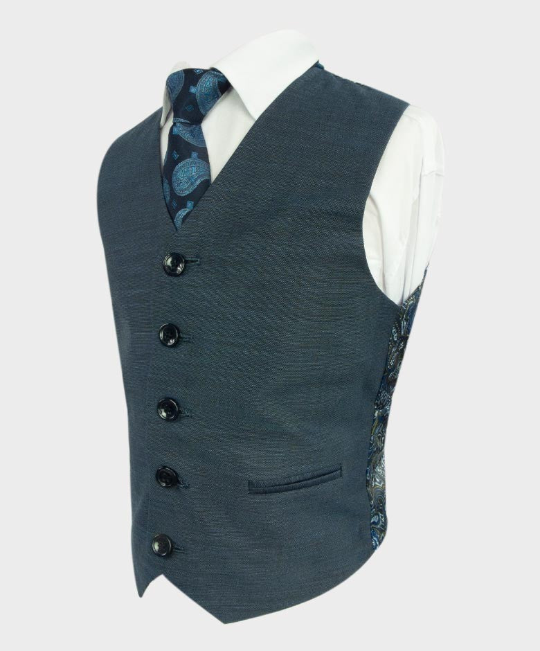 Boys All in One Tailored Fit Suit  - HENRY Blue - Dark Blue - Image 7