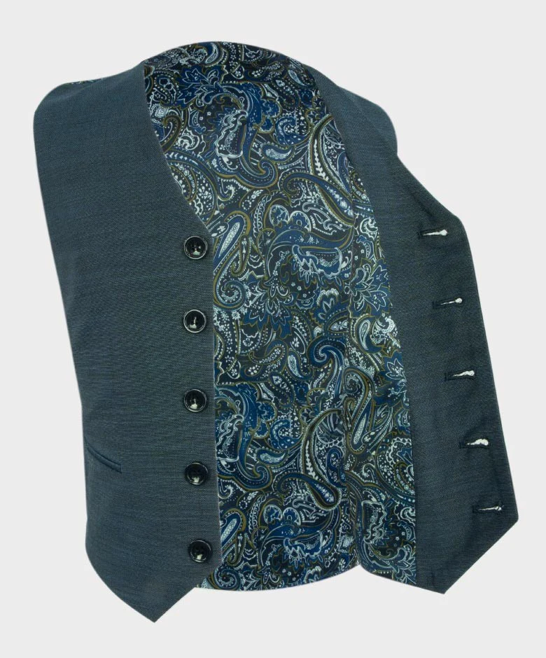 Boys All in One Tailored Fit Suit  - HENRY Blue - Dark Blue - Image 8