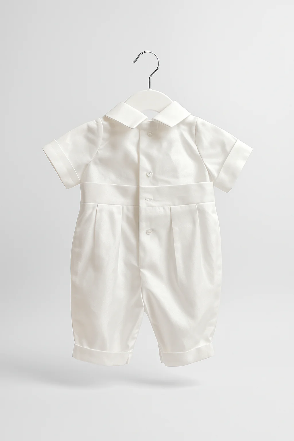 Luxurious Baby Boys Christening Romper Set - PETER - Ivory - Image 3