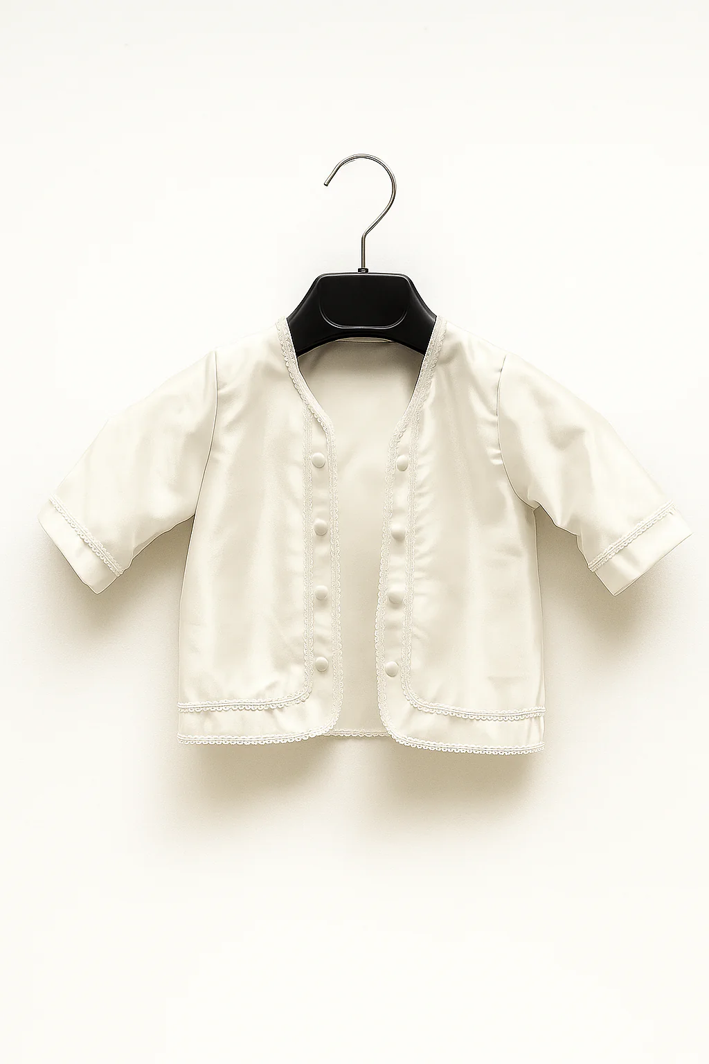 Luxurious Baby Boys Christening Romper Set - PETER - Ivory - Image 4