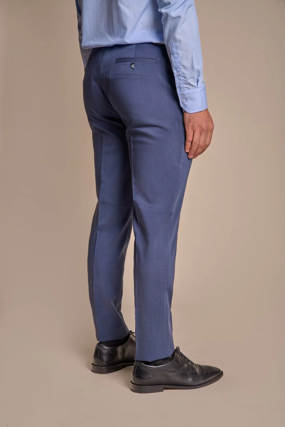 Men's Slim Fit Blue Suit - SPECTER - Blue - Image 8