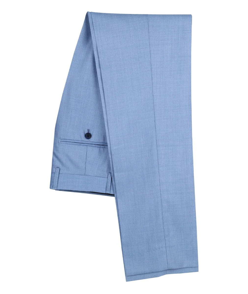 Men's Tailored Fit Formal Trousers - CHARLES - Blue - Image 3