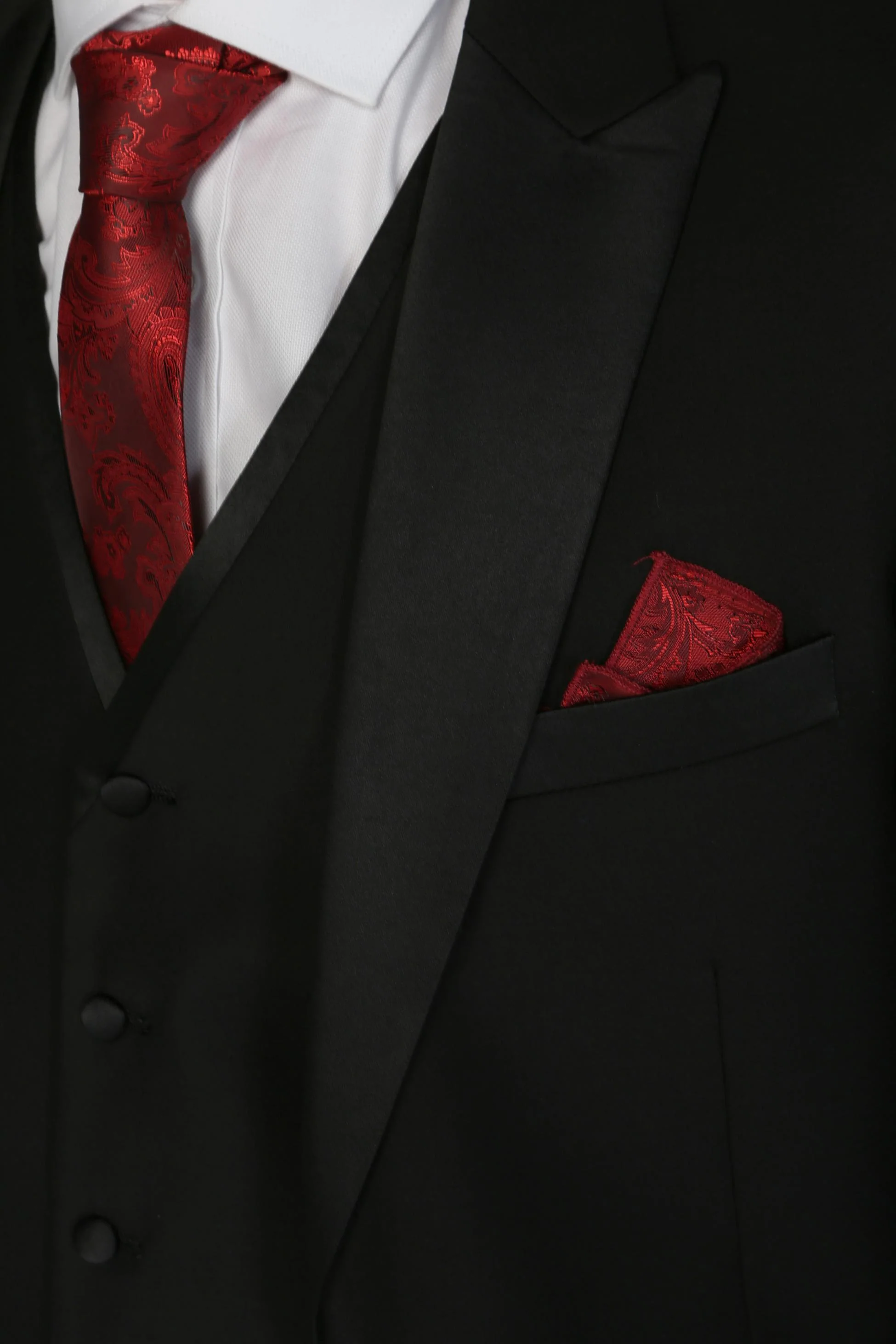 Men's Peak Lapel Tuxedo Dinner Suit - HARRY Black - Image 9