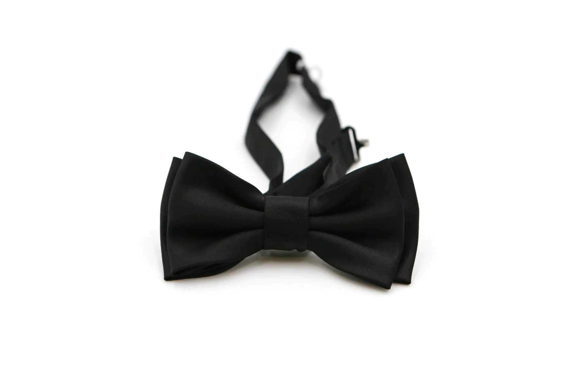 Men's Black Bow Tie & Cufflinks Set - Image 3