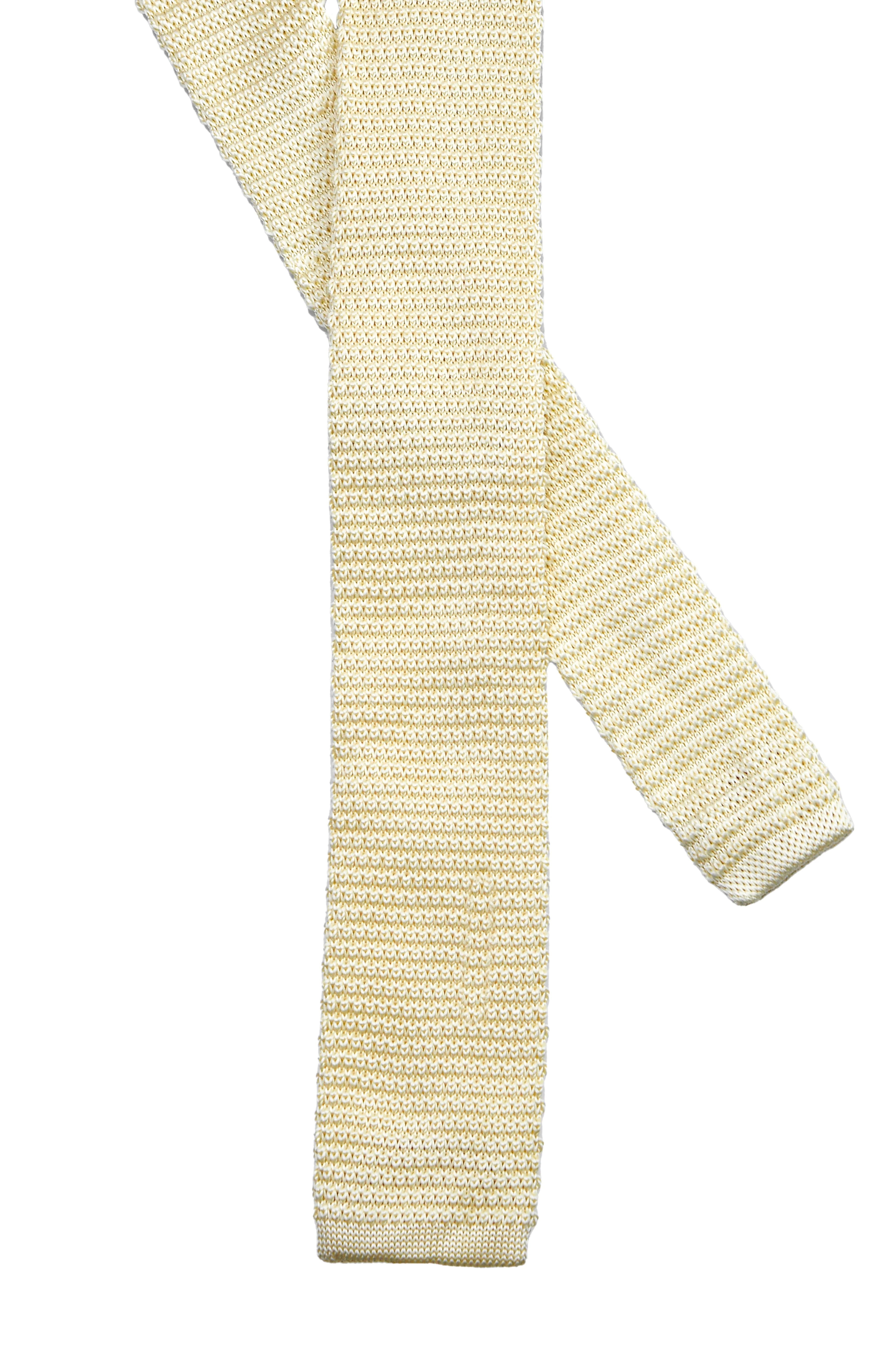 Men's Knitted Tie - Sand Beige