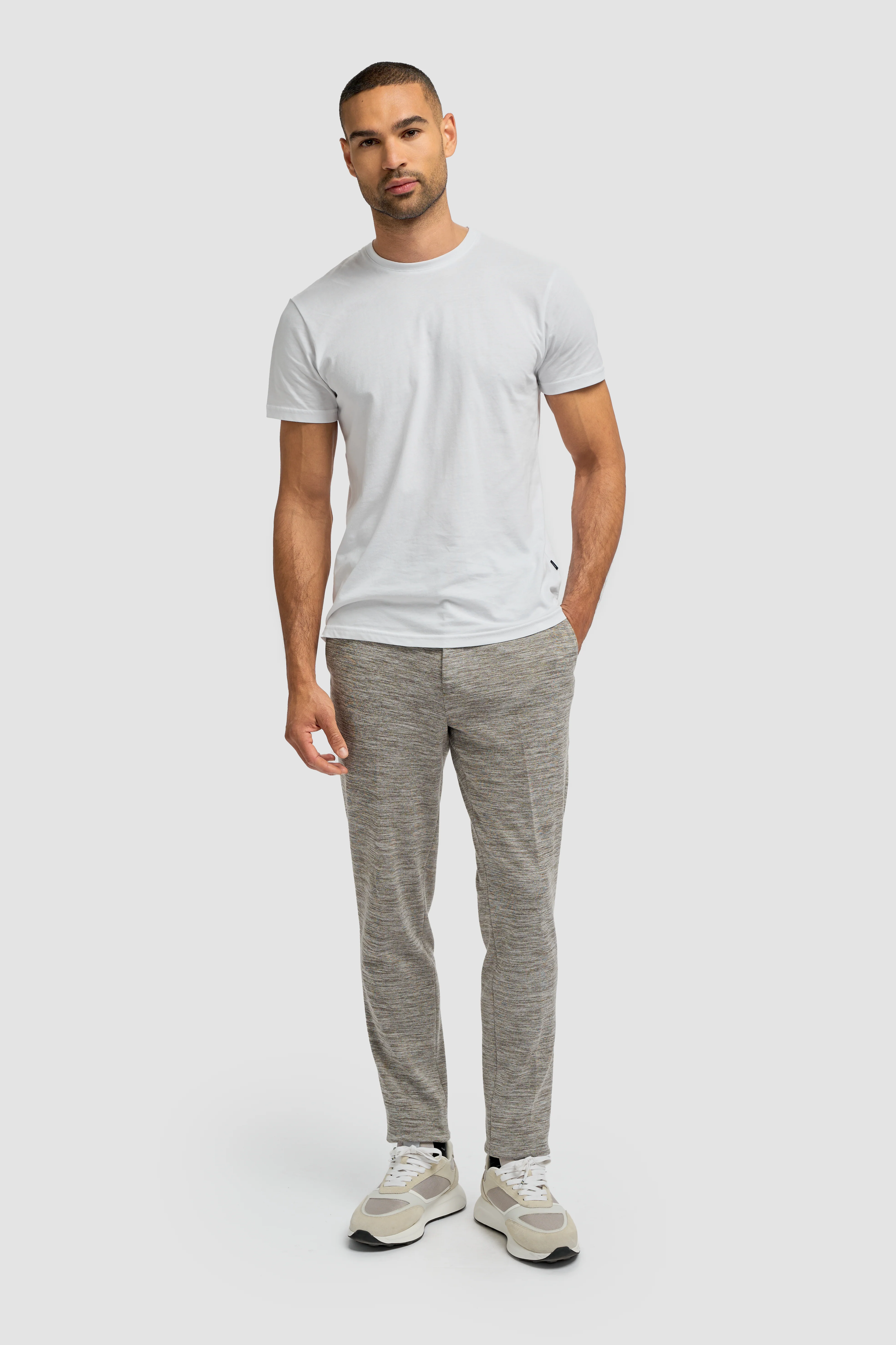 Men’s 2-Piece Cotton Blend Casual Suit - Columbus - Taupe Grey - Image 8
