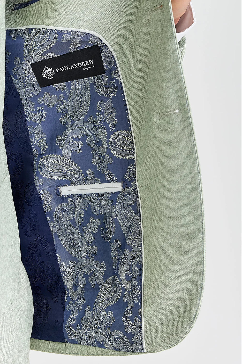 Men’s 3-Piece Tailored Fit Formal Suit - Belmont - Sage Green - Image 12