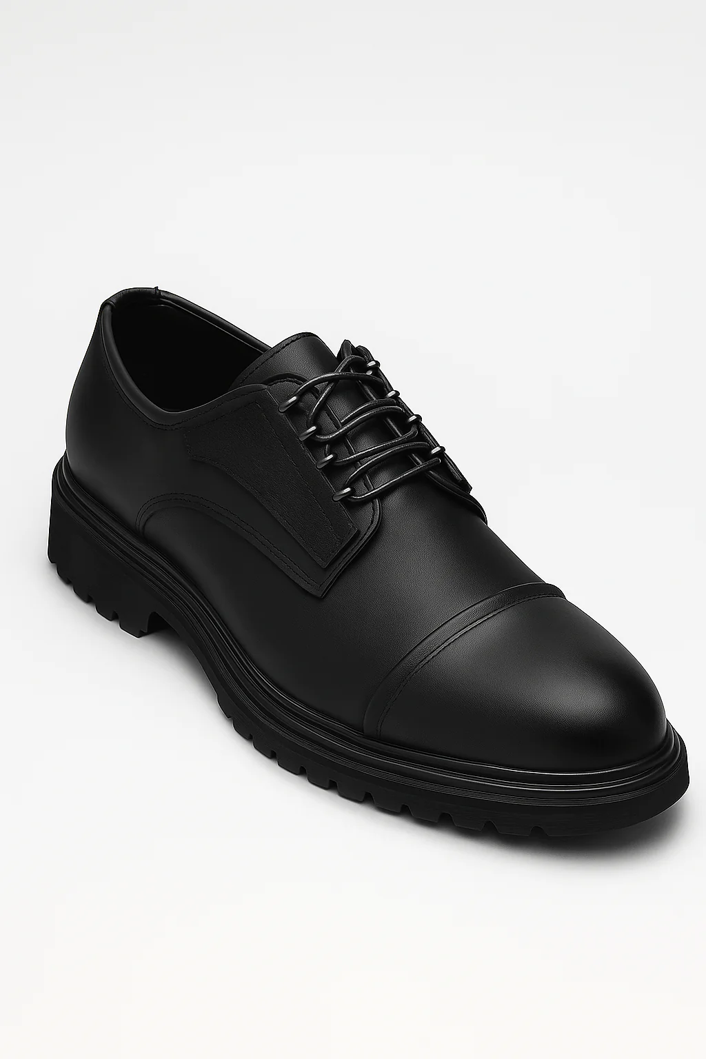 Men’s Cap-Toe Derby Shoes - Windsor - Black