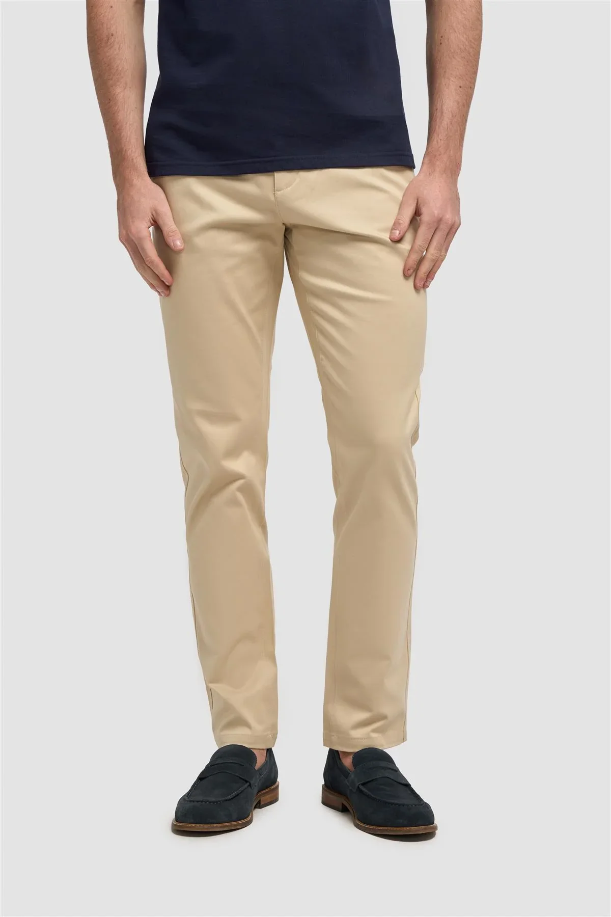Men's Casual Cotton Chino - DAKOTA - Beige - Image 4