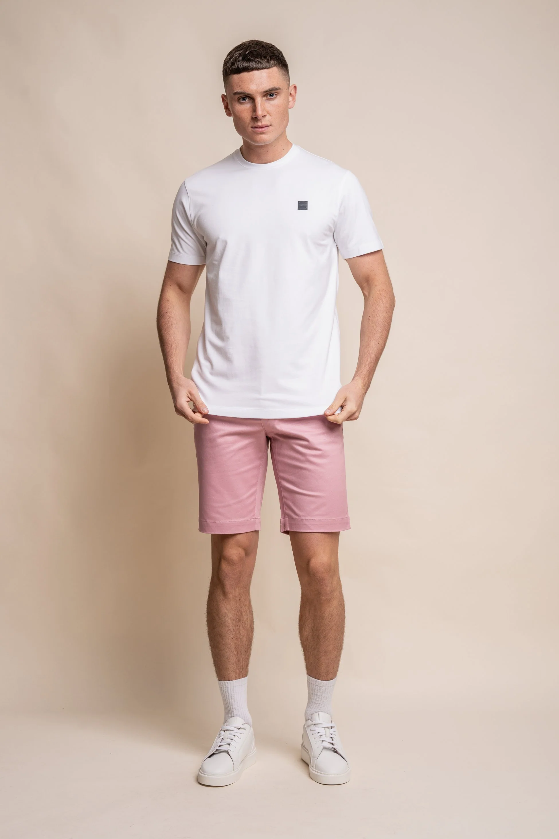 Men's Crew Neck Cotton T-Shirt - BOGART - White - Image 2