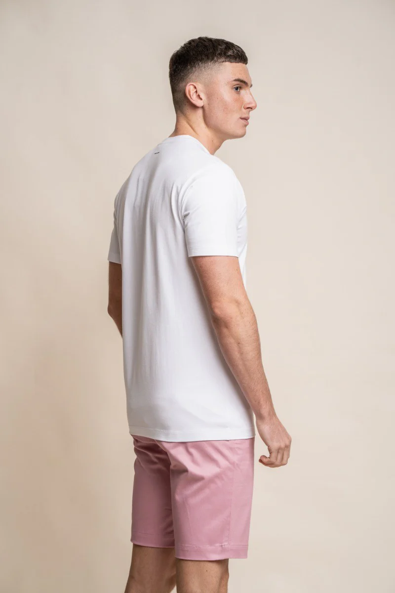 Men's Crew Neck Cotton T-Shirt - BOGART - White - Image 3