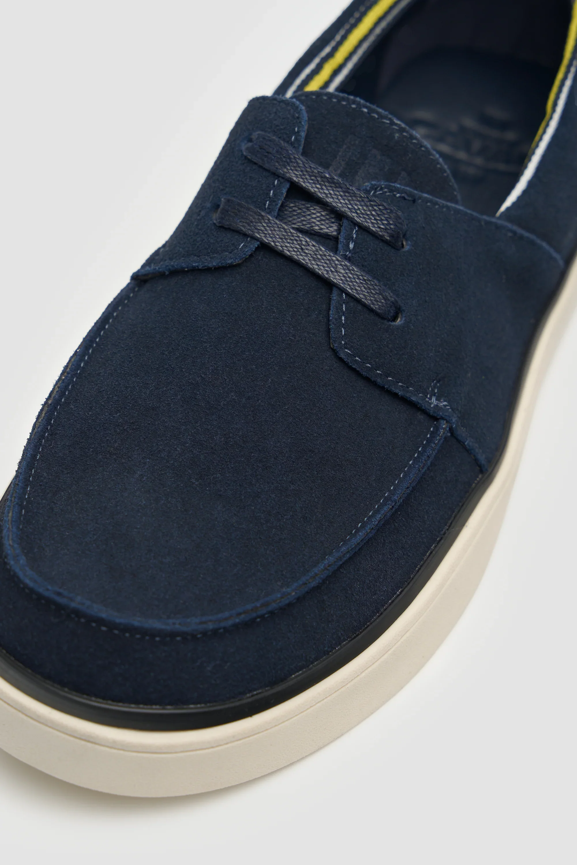 Men’s Casual Suede Slip-On Loafers - Amalfi - Navy Blue - Image 3